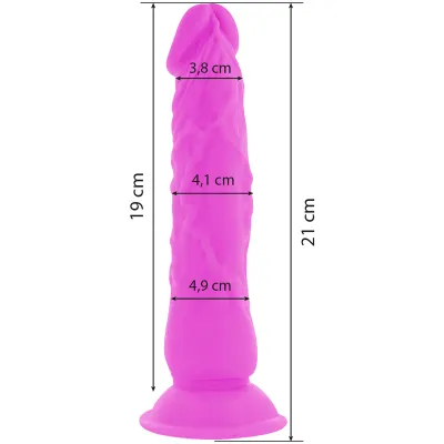 Flexibler Vibrierender Dildo 21cm Lila – Diversia