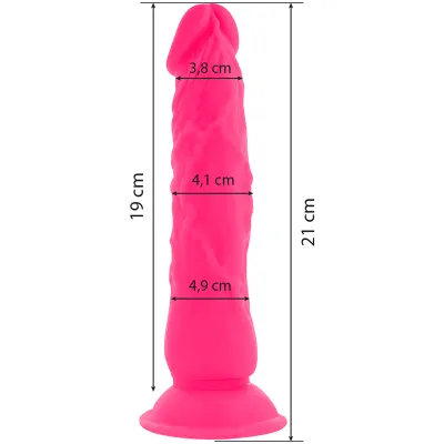 Flexibler Vibrierender Dildo 21cm Rosa – Diversia