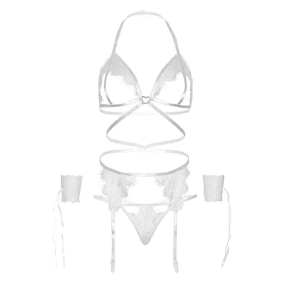 4 Tlg. Set Os Weiss – Leg Avenue