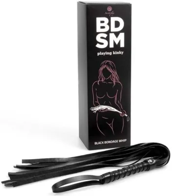 Schwarze Bondage Peitsche – Bdsm Kollektion