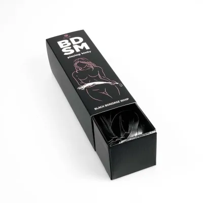 Schwarze Bondage Peitsche – Bdsm Kollektion