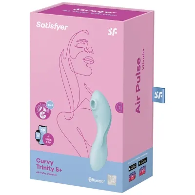Curvy Trinity 5 Air Pulse Stimulator Blue | Satisfyer