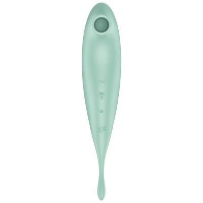 Twirling Pro+ Air Pulse Stimulator & Vibrator App - Grün | Satisfyer