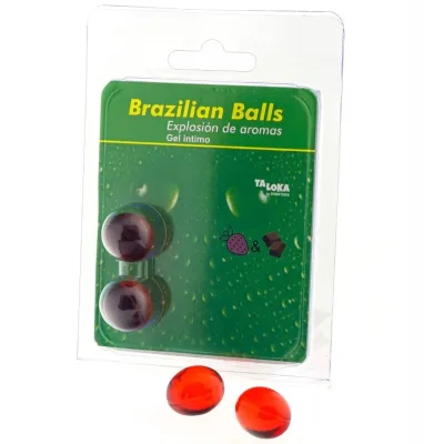 2 Brazilian Balls Erdbeere & Schokolade – Taloka