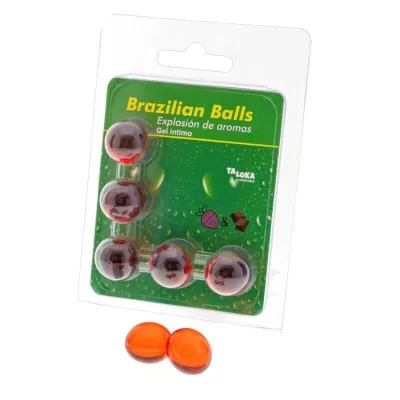 5 Brazilian Balls Erdbeere & Schokolade – Taloka