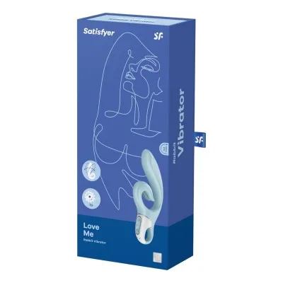 Love Me Rabbit Vibration Blau | Satisfyer