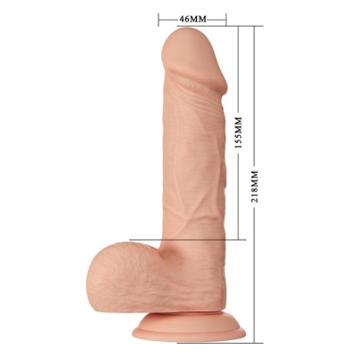 Bahamut Realistischer Und Flexibler Dildo 21,8cm Fleischfarben | Baile