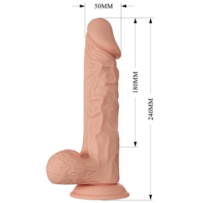 Buraq Realistischer Und Flexibler Dildo 24cm Fleischfarben | Baile