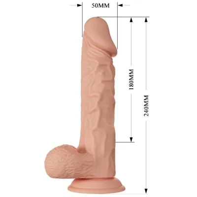 Beautiful Encounter Buraq Vibration Dildo 24cm Fleisch – Baile