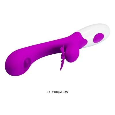 Rabbit Vibrator Moth Leckend & Vibrierend Lila | Pretty Love