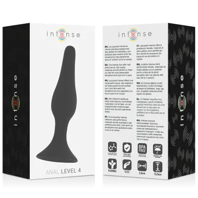 Anal Level 4 15.5cm Schwarz – Intense