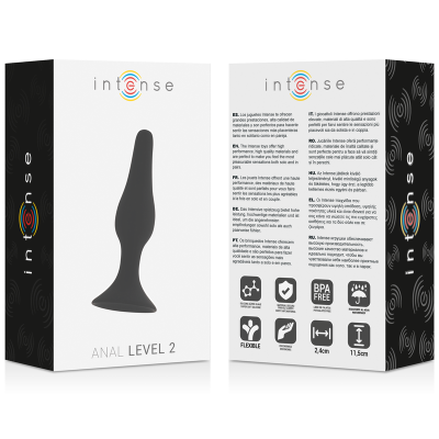 Analplug Level 2 11.5cm Schwarz | Intense