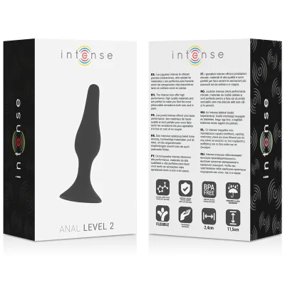 Analplug Level 2 11.5cm Schwarz – Intense
