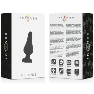 Silikon Analplug Pipo S Schwarz 9,8cm | Intense