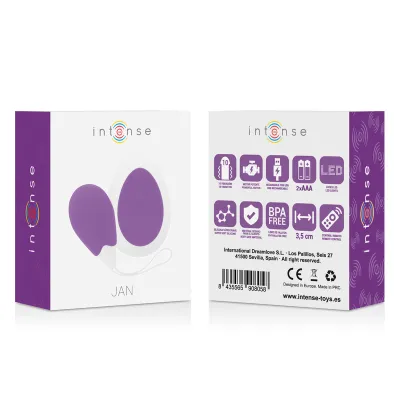 Jan Vibrating Egg Remote Deep Purple – Intense