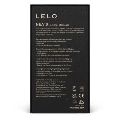Nea 3 Personal Massager Pitch Black | Lelo