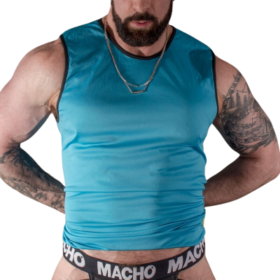 Blaues T-Shirt S/M | Macho