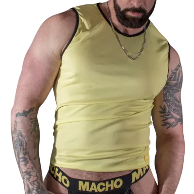 Gelbes T-Shirt S/M – Macho