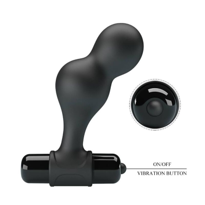 Vibrierender Analplug Aus Silikon Schwarz | Mr Play