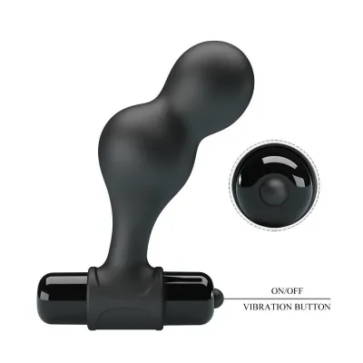 Vibrierender Analplug Aus Silikon Schwarz – Mr Play