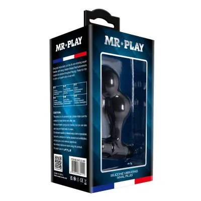 Vibrierender Analplug Aus Silikon Schwarz – Mr Play