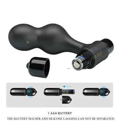 Vibrierender Analplug Aus Silikon Schwarz – Mr Play