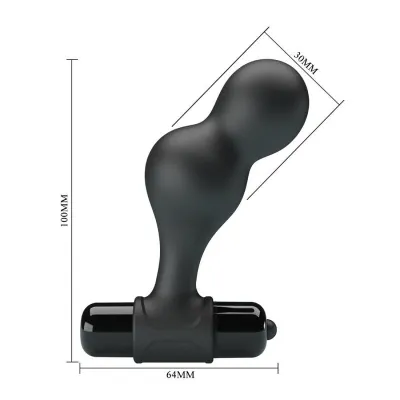 Vibrierender Analplug Aus Silikon Schwarz – Mr Play