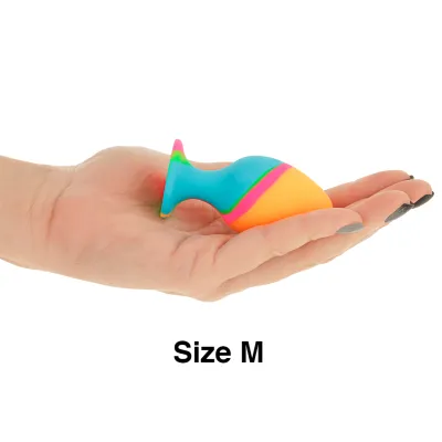 Anal Plug Set Silicone Multicolored – Intense