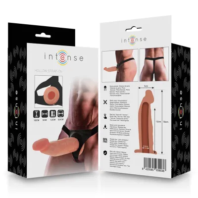 Hohler Strap On-Verlänger 18 X 3,5cm – Intense