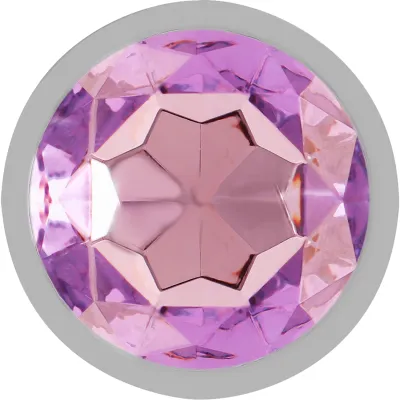 Anal Plug Made Of Aluminum With Purple Glass S – Intense