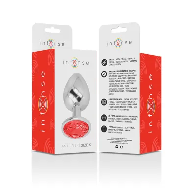 Aluminum Anal Plug With Red Glass S – Intense