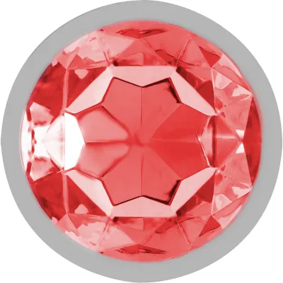 Aluminum Anal Plug With Red Glass L – Intense