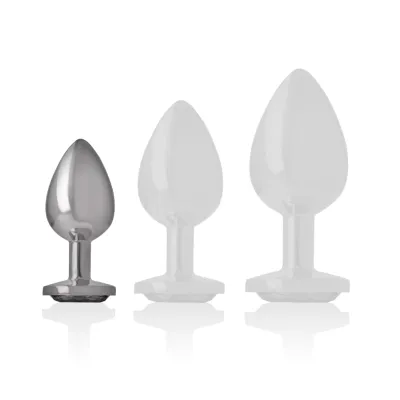 Analplug Aus Aluminium Mit Schwarzem Glas S – Intense