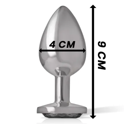 Aluminum Anal Plug with Black Glass L – Intense