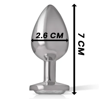 Aluminium Analstecker Mit Silbernem Glas S – Intense