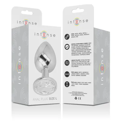 Aluminum Anal Plug with Silver Glass L – Intense