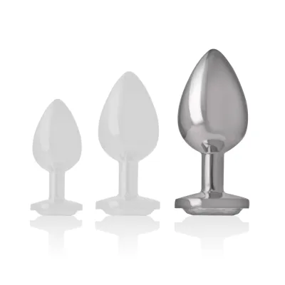Aluminum Anal Plug with Silver Glass L – Intense