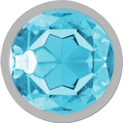 Aluminum Anal Plug with Blue Glass S – Intense