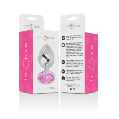 Analplug Aus Aluminium Mit Rosa Glas S – Intense