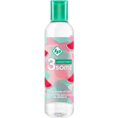 Flasche mit Wassermelonen-Design, Aufschrift "3some watermelon", 118 ml.
