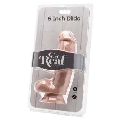 Dildo 12cm Mit Hoden Hautfarben – Get Real