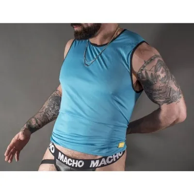 Blaues T-Shirt L/Xl – Macho