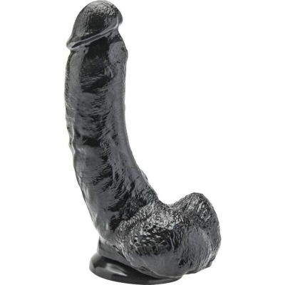 Dildo 20,5cm Mit Hoden Schwarz | Get Real