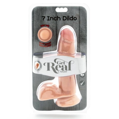 Dual Density Dildo 12cm Balls Skin | Get Real