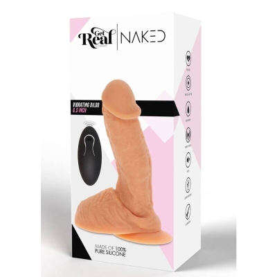Vibrierender Silikondildo Hautfarben | Get Real