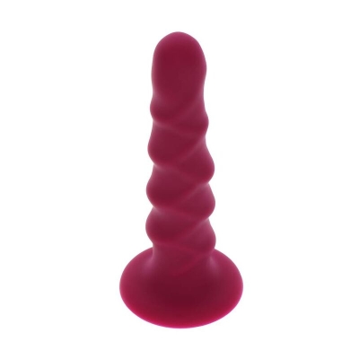 Ribbed Dong 12cm Rot | Get Real