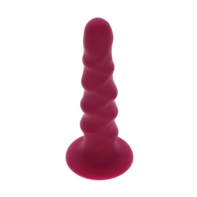 Ribbed Dong 12cm Rot – Get Real