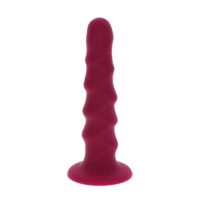 Ribbed Dong 12cm Rot | Get Real