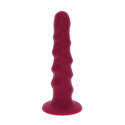 Ribbed Dong 12cm Rot – Get Real