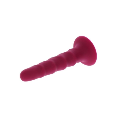 Ribbed Dong 12cm Rot | Get Real